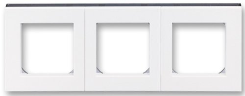 Рамка универсальная ABB EPJ Levit 3-м. белый/дымчатый чёрный фото Рамка универсальная ABB EPJ Levit 3-м. белый/дымчатый чёрный картинка